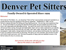 Tablet Screenshot of denverpetsitters.com
